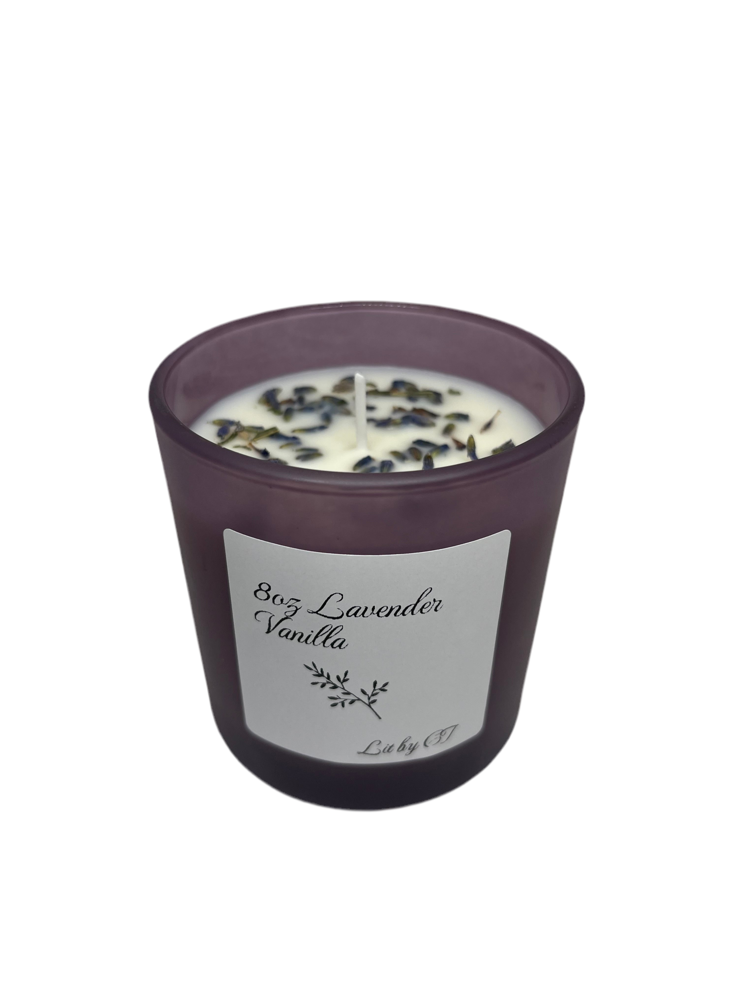 8 oz Lavender Vanilla-Purple jar