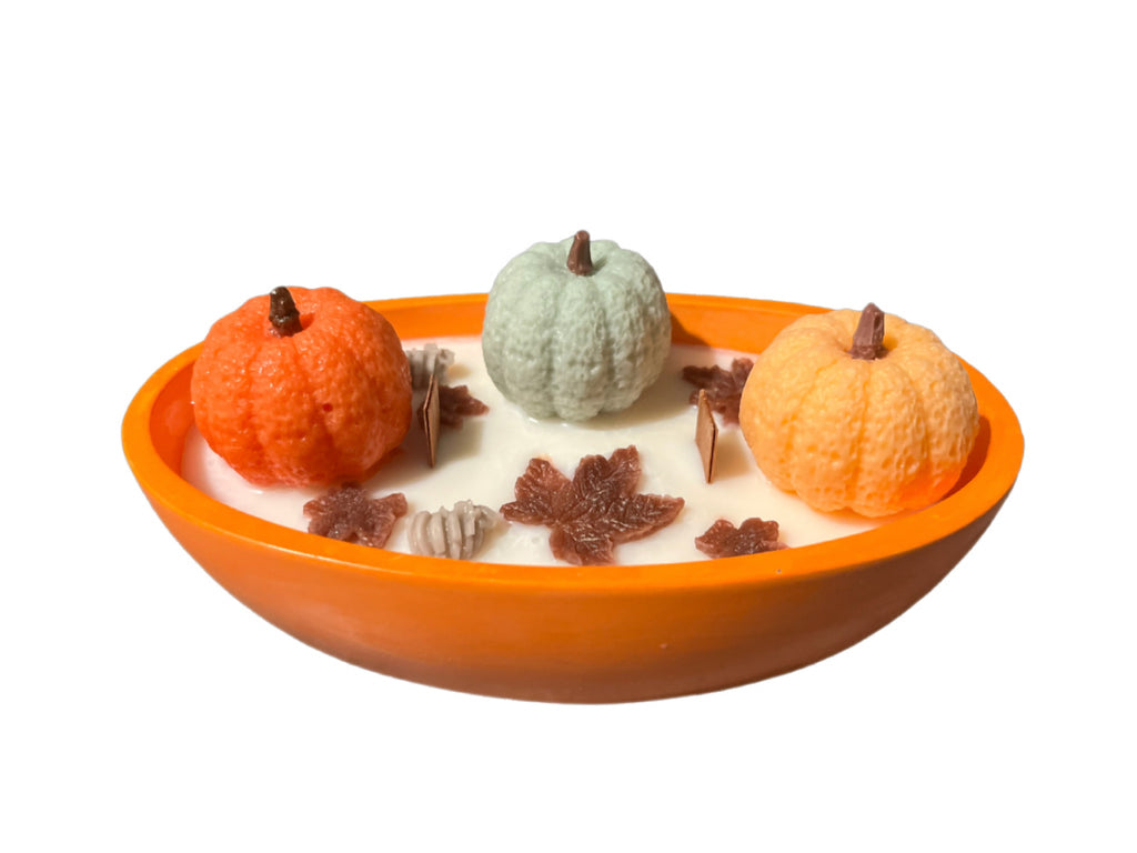 Halloween Pumpkin Pie scented Decor Candle