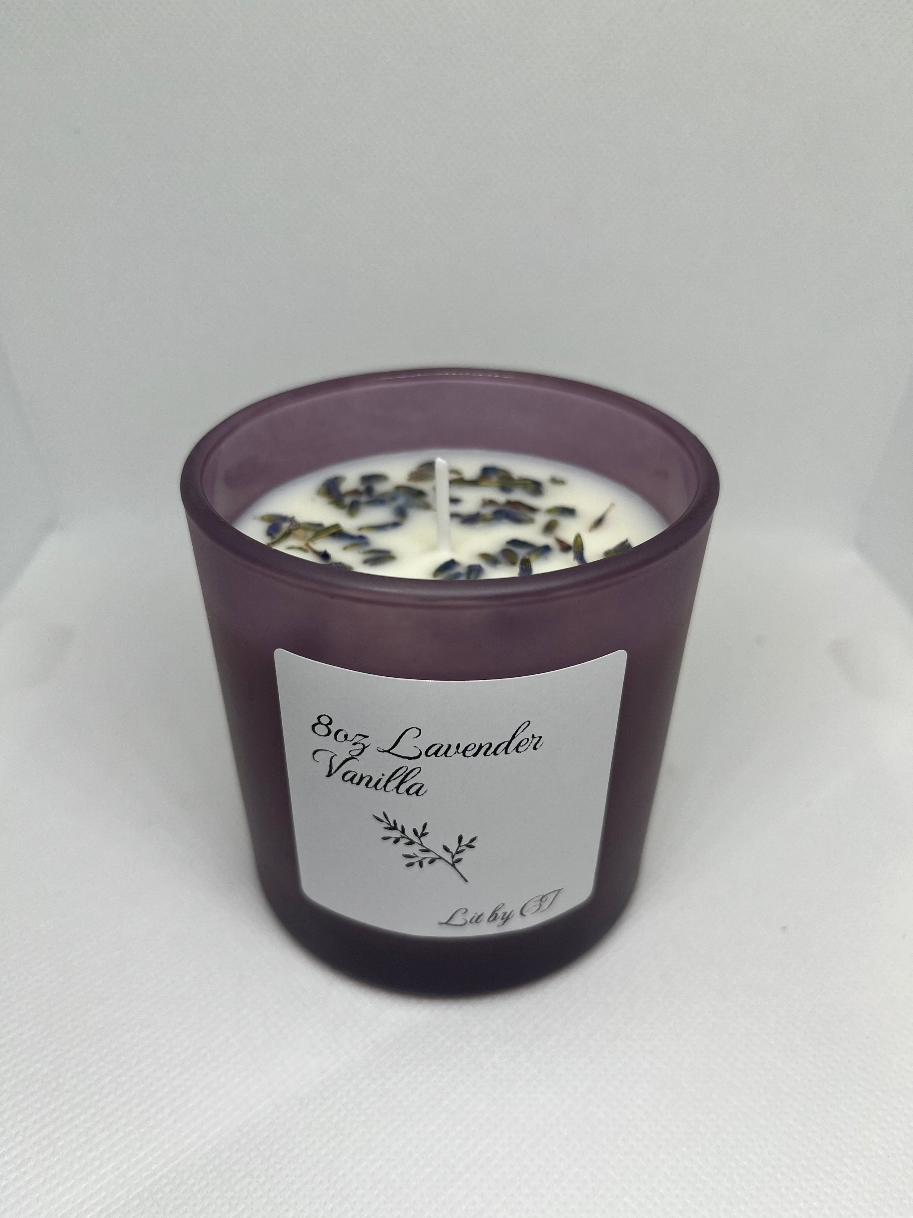 8 oz Lavender Vanilla-Purple jar