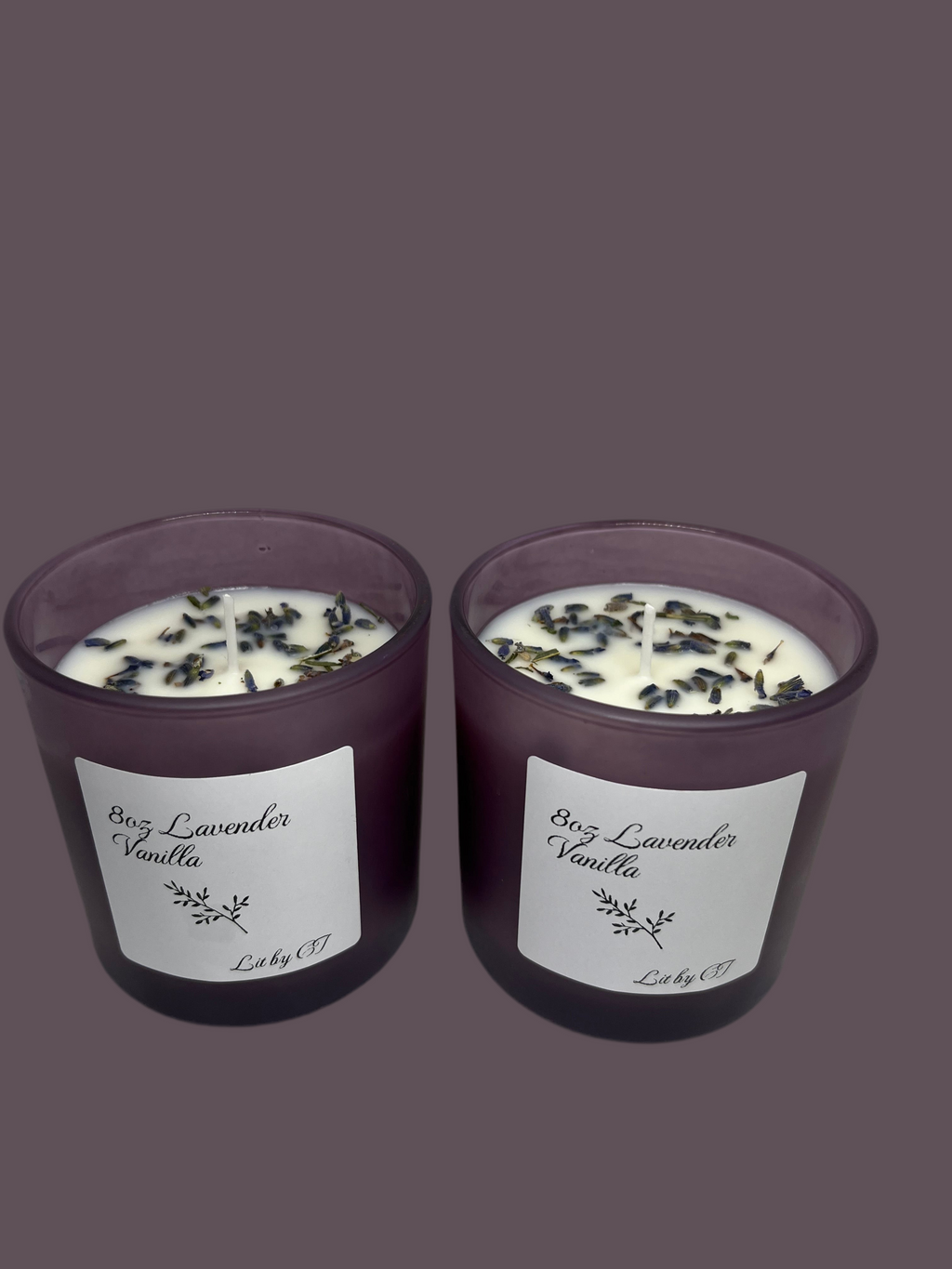 8 oz Lavender Vanilla-Purple jar