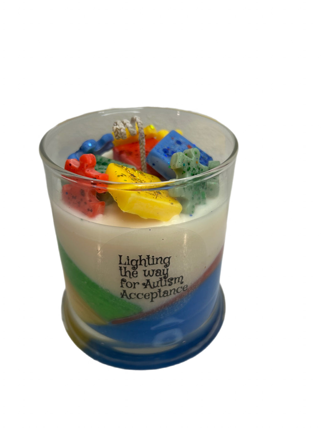 Autism Awareness Candle