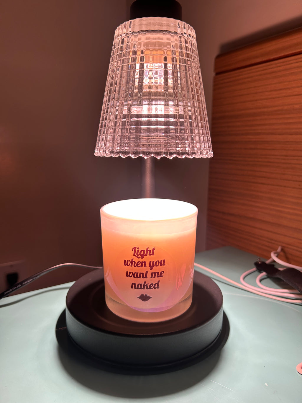 Sensual Light When you want me Naked Candle