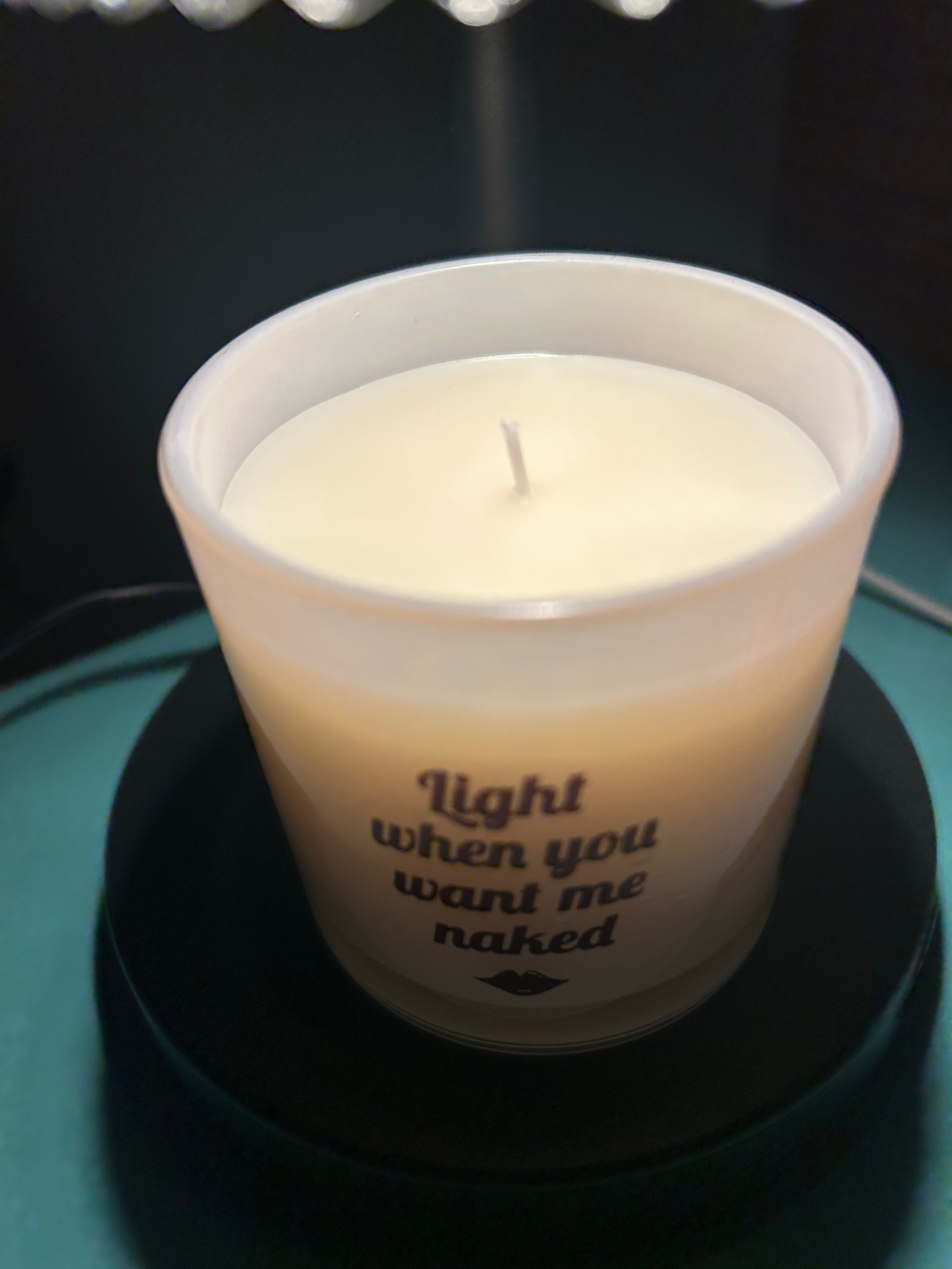 Sensual Light When you want me Naked Candle