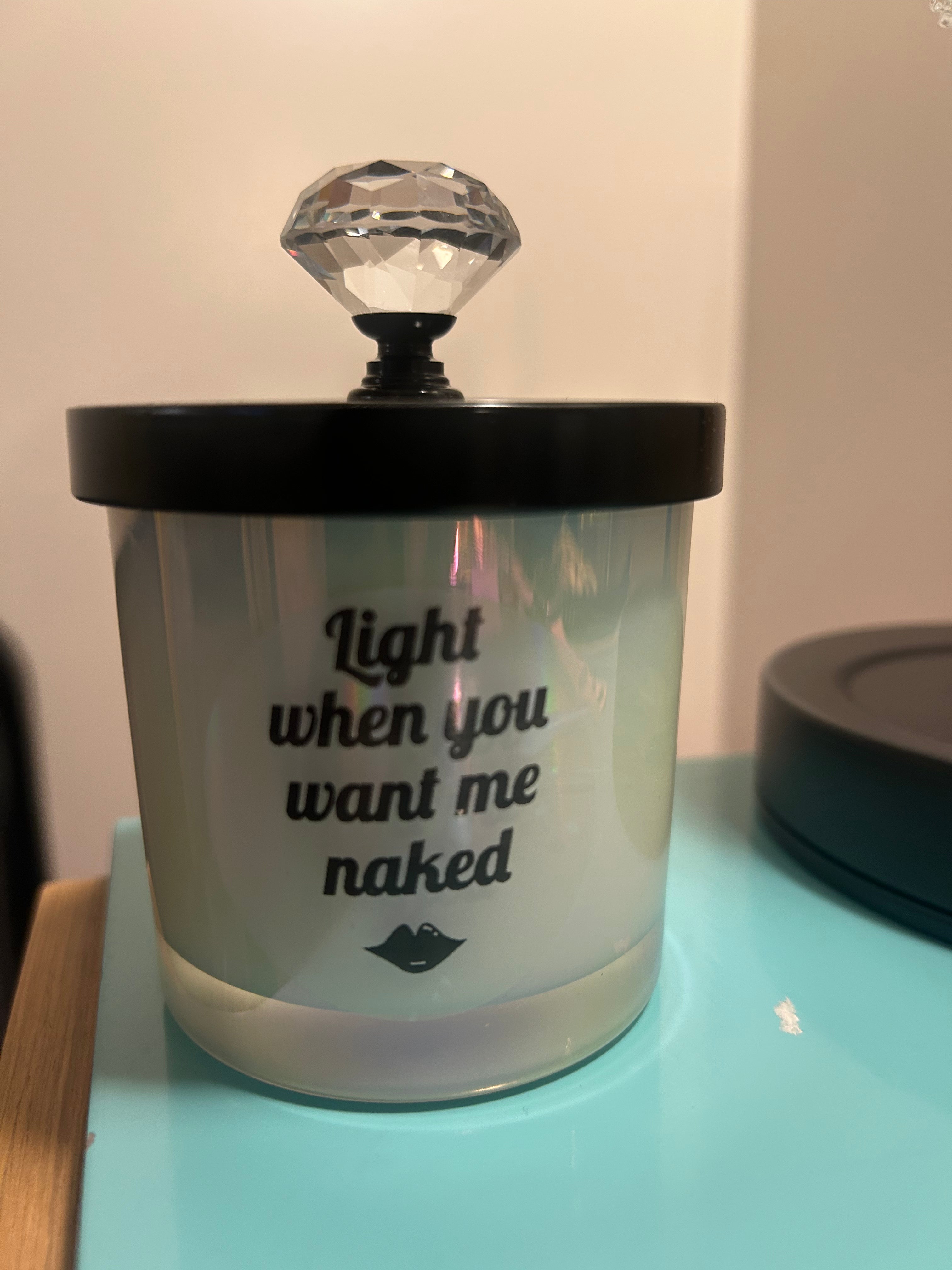 Sensual Light When you want me Naked Candle