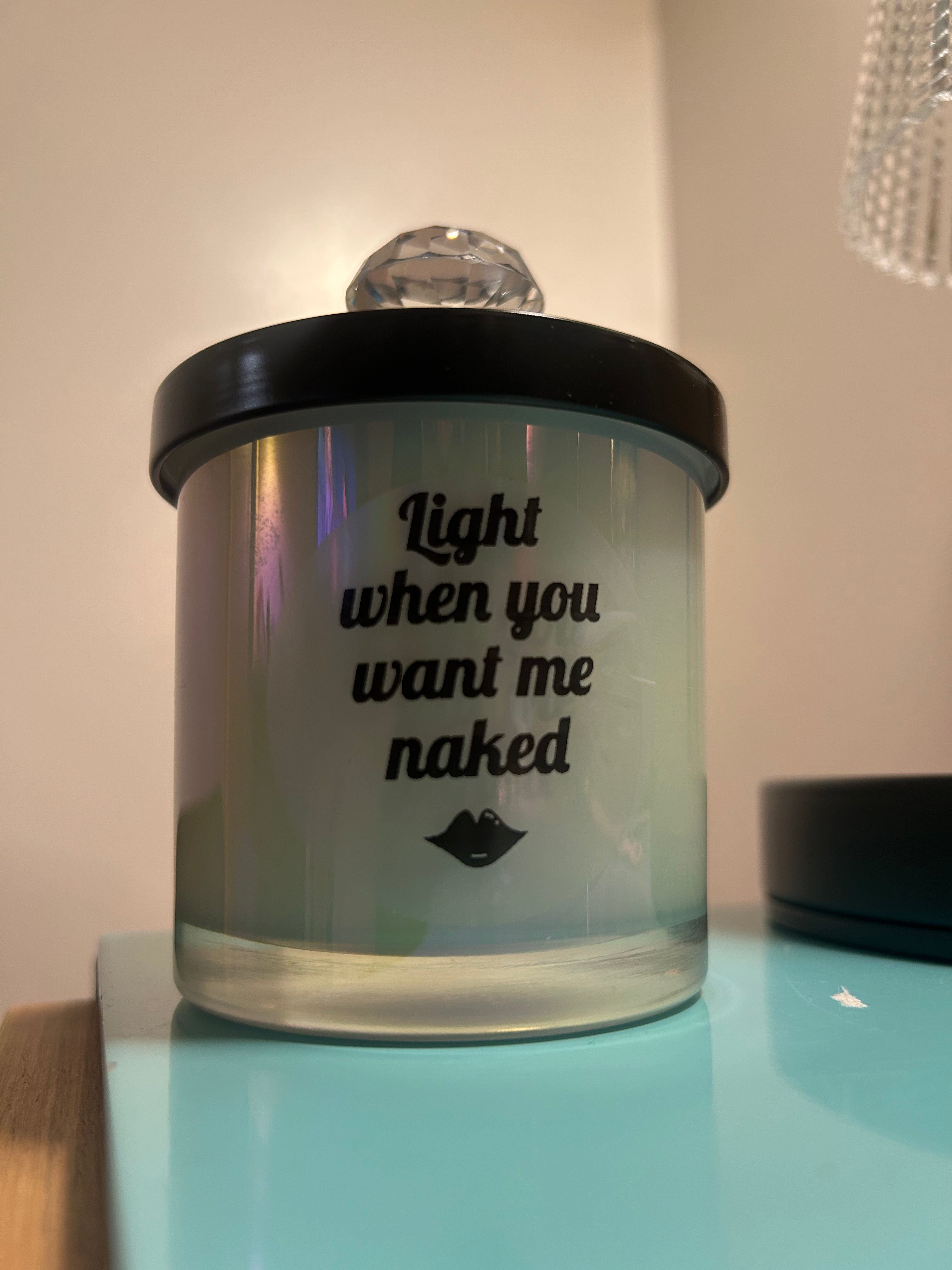 Sensual Light When you want me Naked Candle