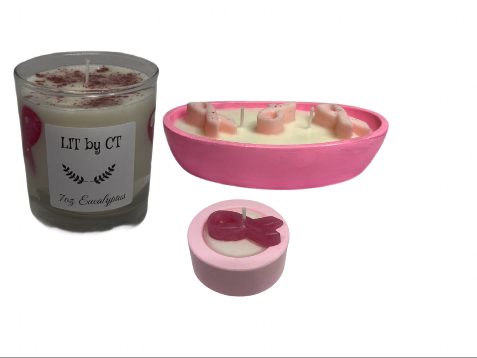 Breast Cancer Awareness Candles