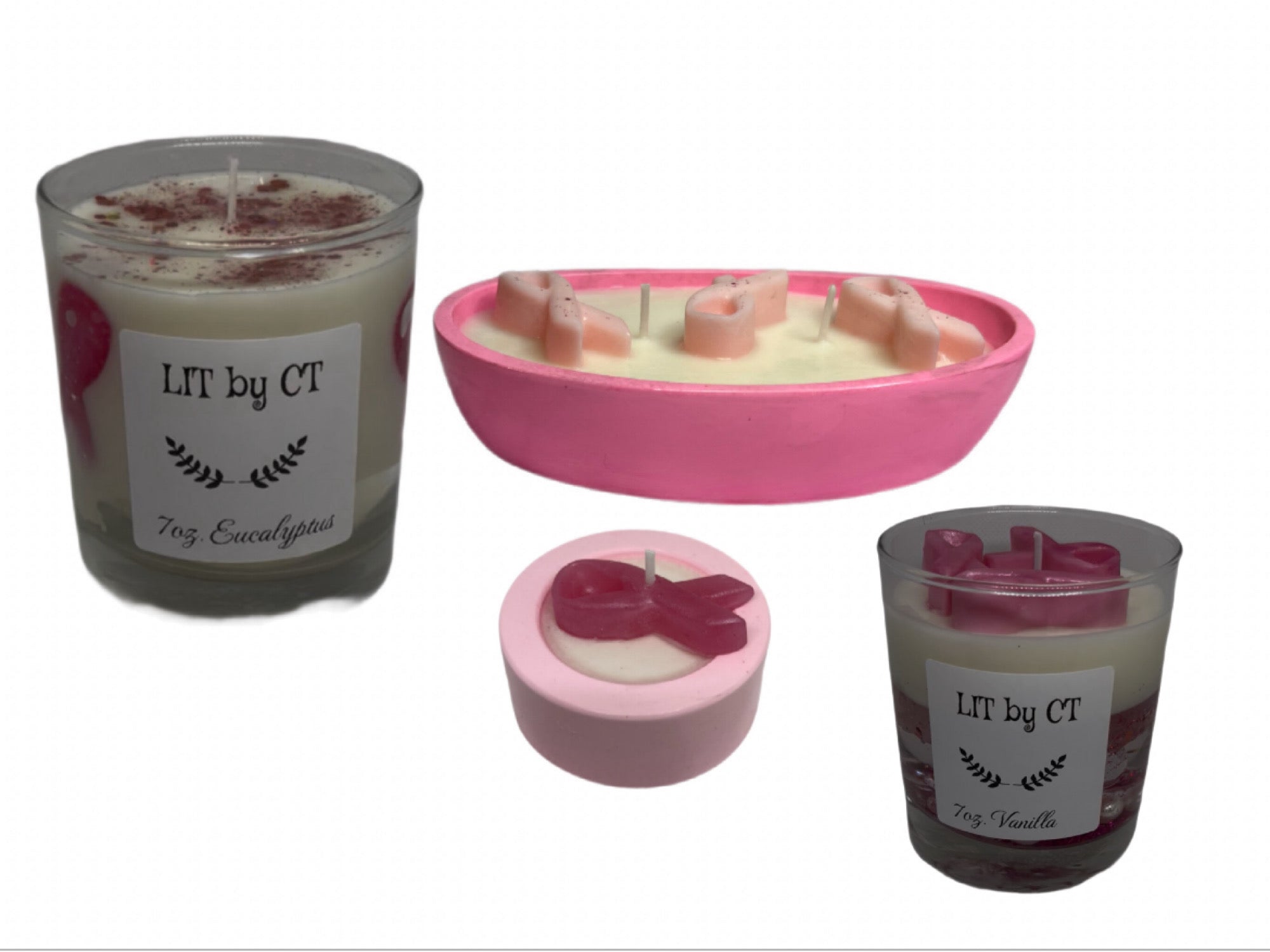 Breast Cancer Awareness Candles