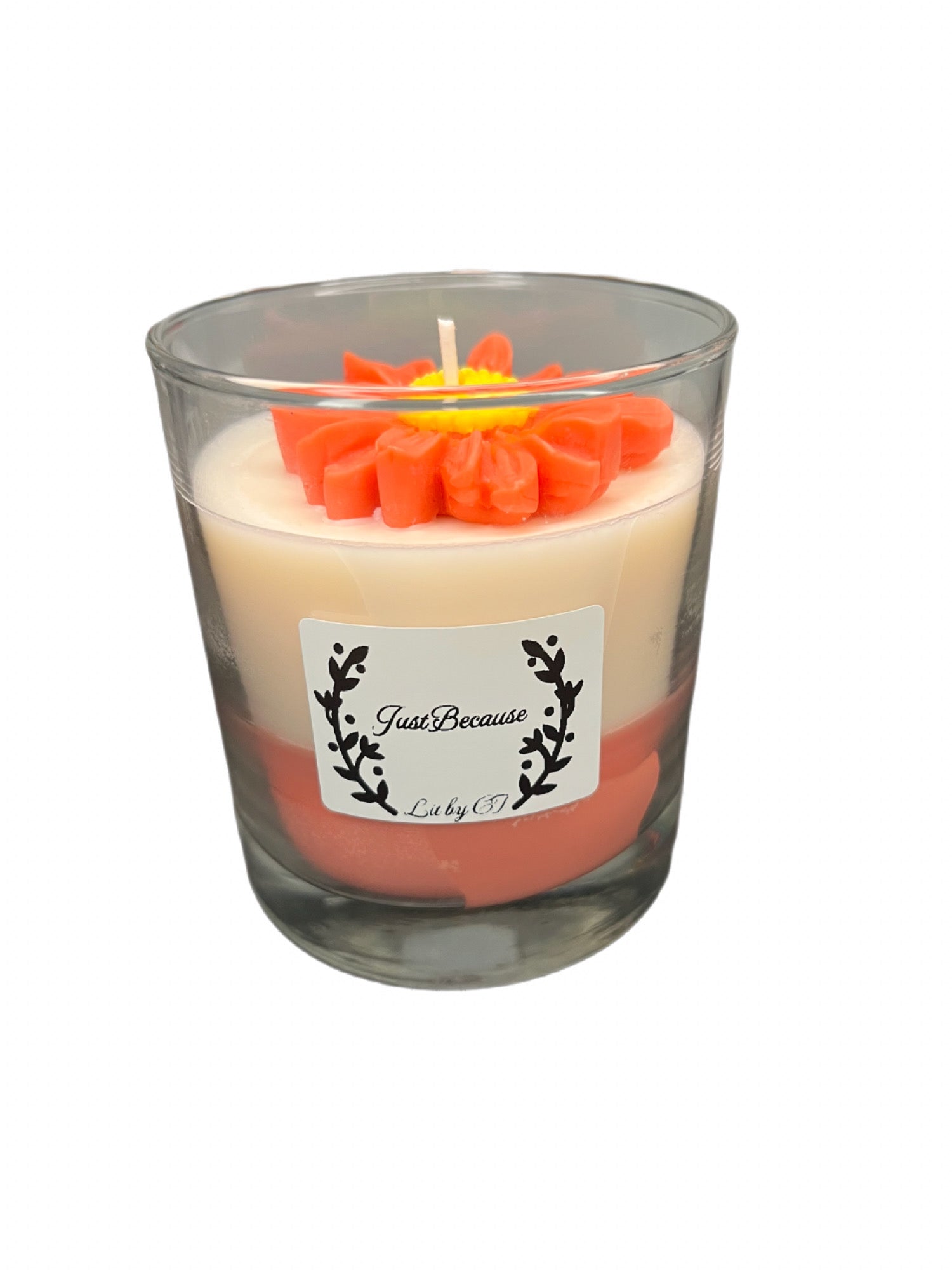 "Just Because" Candle with Daisy accent and "After Hours" scent