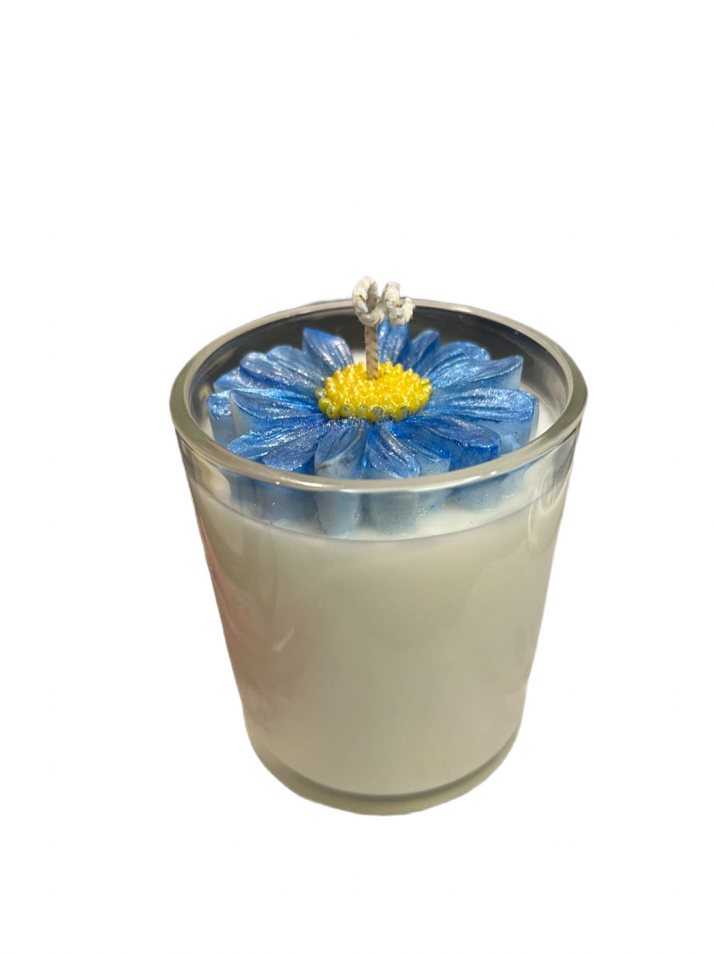 "Just Because" Candle with Daisy accent and "After Hours" scent